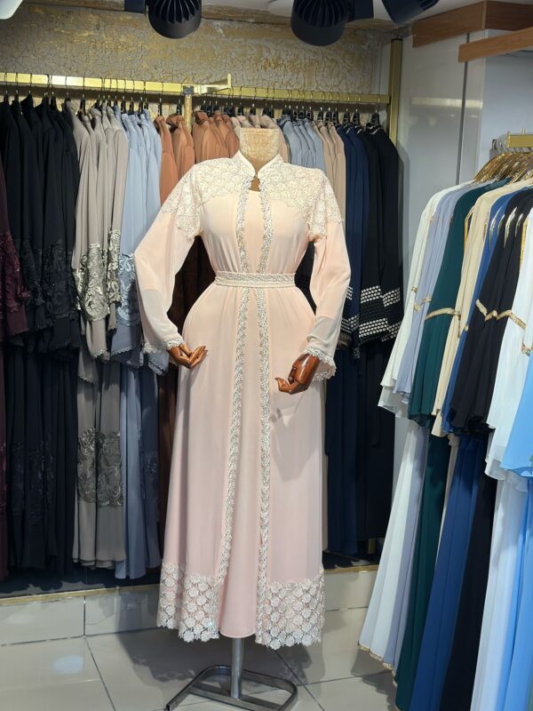 Luxury Lace Abaya | Elegant Modest Dress for Women | Islamic Occasion Wear