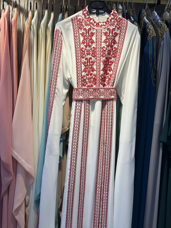 Bold Royal Abaya | Turkish Statement Sleeve Dress | Luxury Modest Wear - Image 7