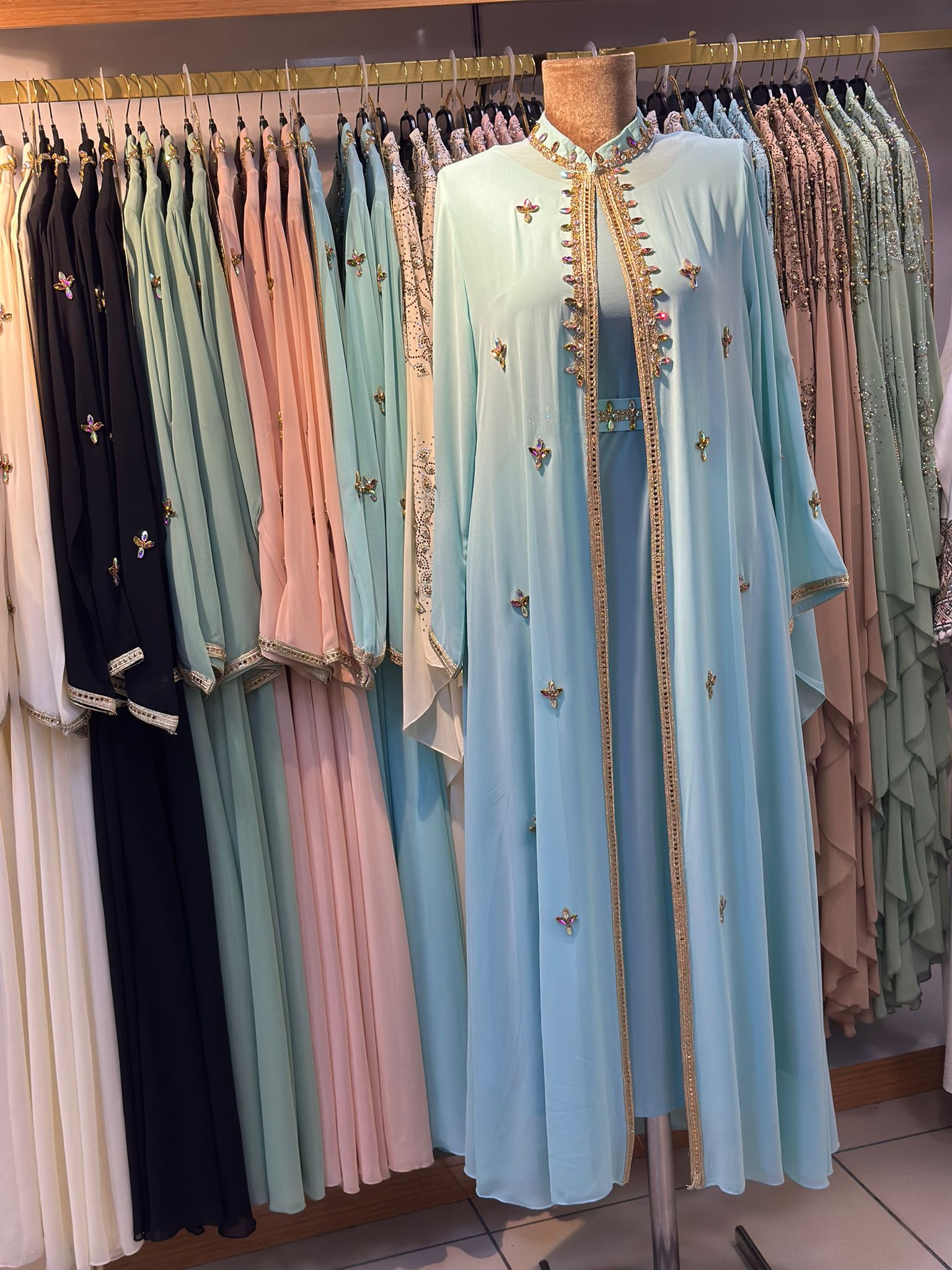 Luxury Chiffon Ceremonial Abaya 1 Luxury Chiffon Ceremonial Abaya